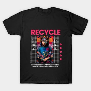 Recycle reuse renew rethink for a sustainable future T-Shirt